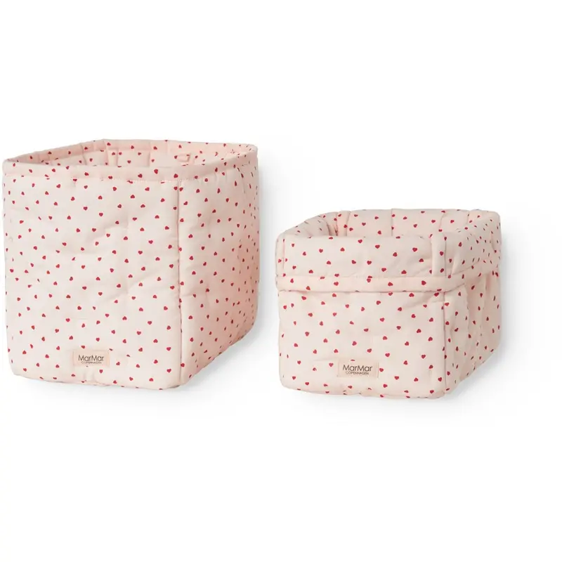 Marmar Cotton Percale Home Happy Hearts Nursery Storage Bags 1