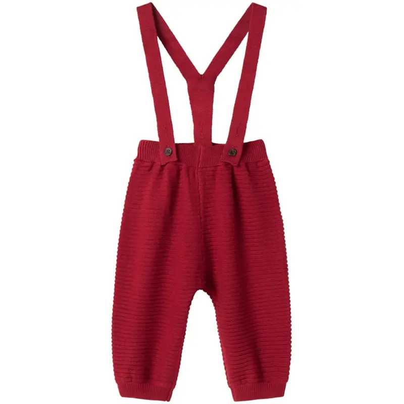 Marmar Cotton Rayon Knit Solid Hibiscus Red Perrin Pants 1