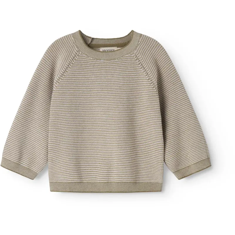 Marmar Cotton Stripe Knit Vanilla Stripe Torin B Knitwear 1
