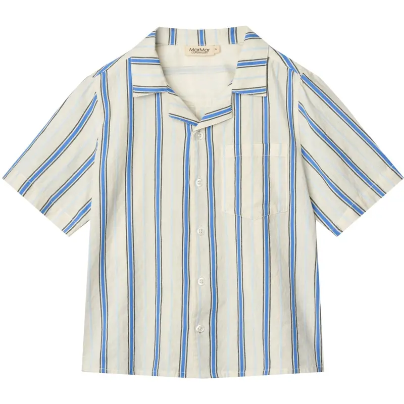 Marmar Cotton Stripes Chambray Stripe Tage T-Shirt 1