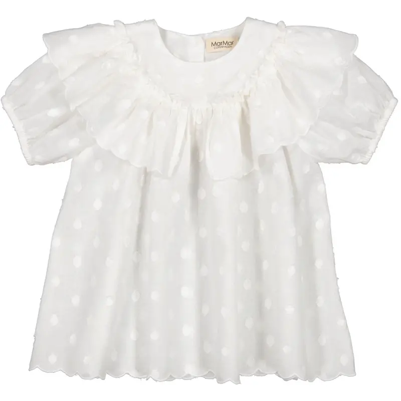 Marmar Dobby Dots Gentle White Delsa B Dress 1