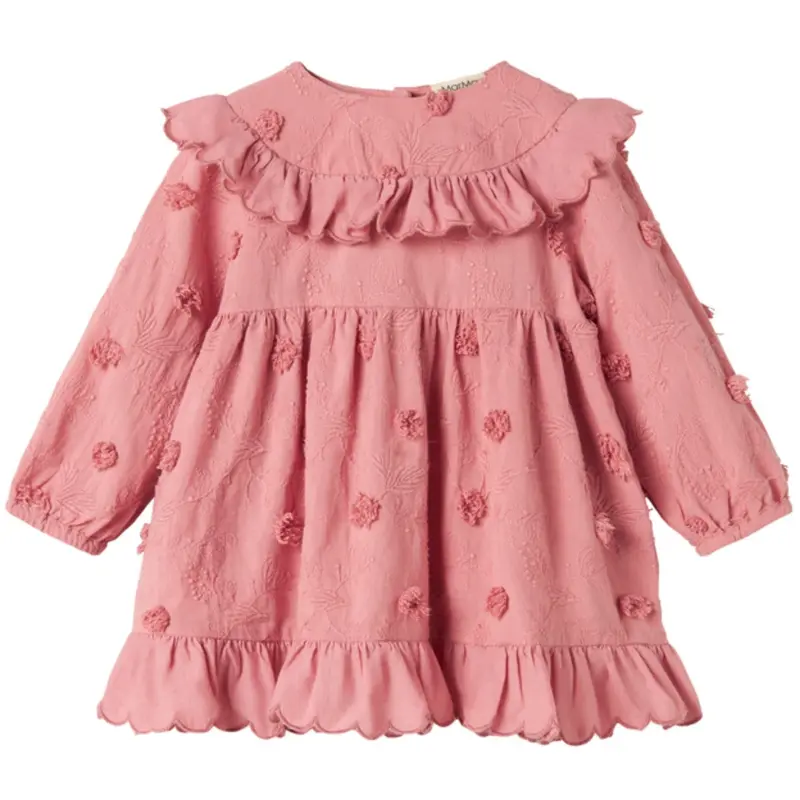 Marmar Embroidery Pink Delight Deas Ls Dress 1