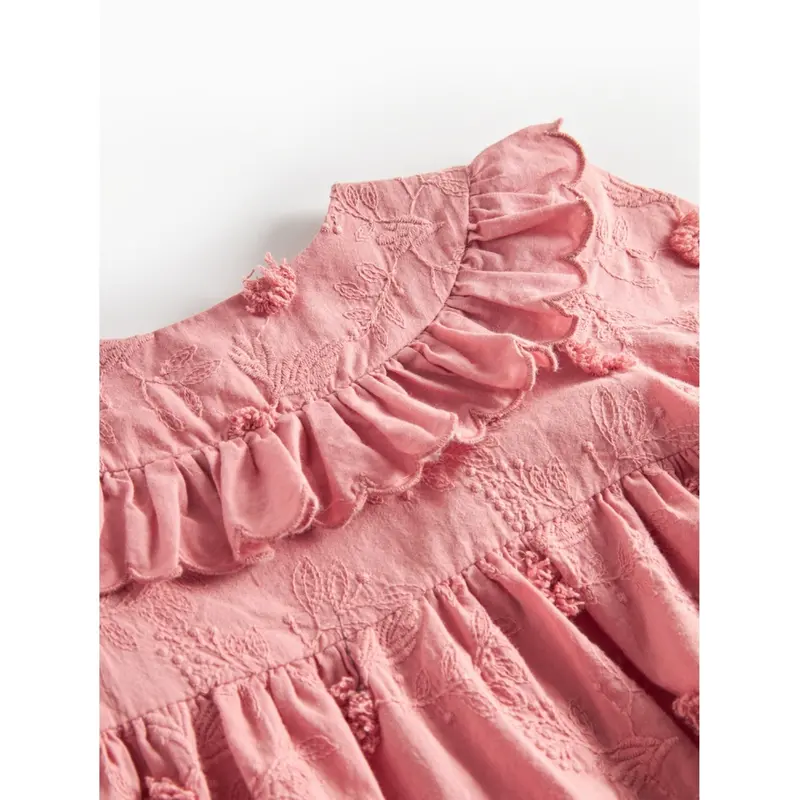 Marmar Embroidery Pink Delight Deas Ls Dress 3