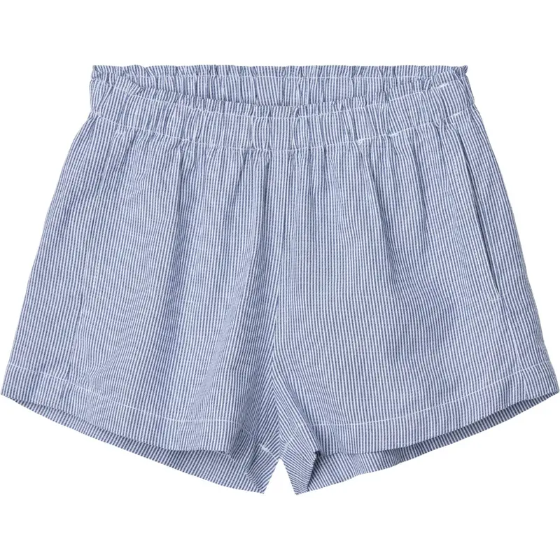 Marmar Fine Cotton Navy Stripe Pala Shorts 1