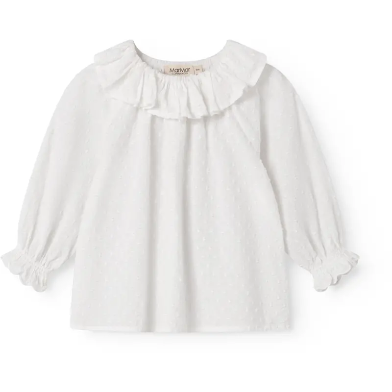 Marmar Fine Dobby White Tia Blouse 1