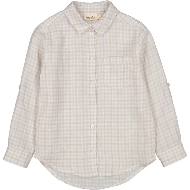 Marmar Fine Linen Summer Check Tommy Shirt 1
