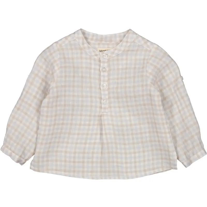 Marmar Fine Linen Summer Check Totoro Shirt 1