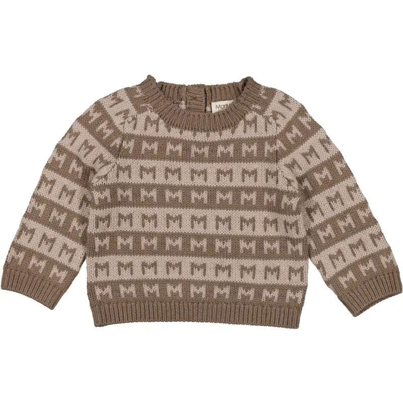Marmar Heavy Knit Pattern Terre Stripe Talmi B Knit Blouse 1