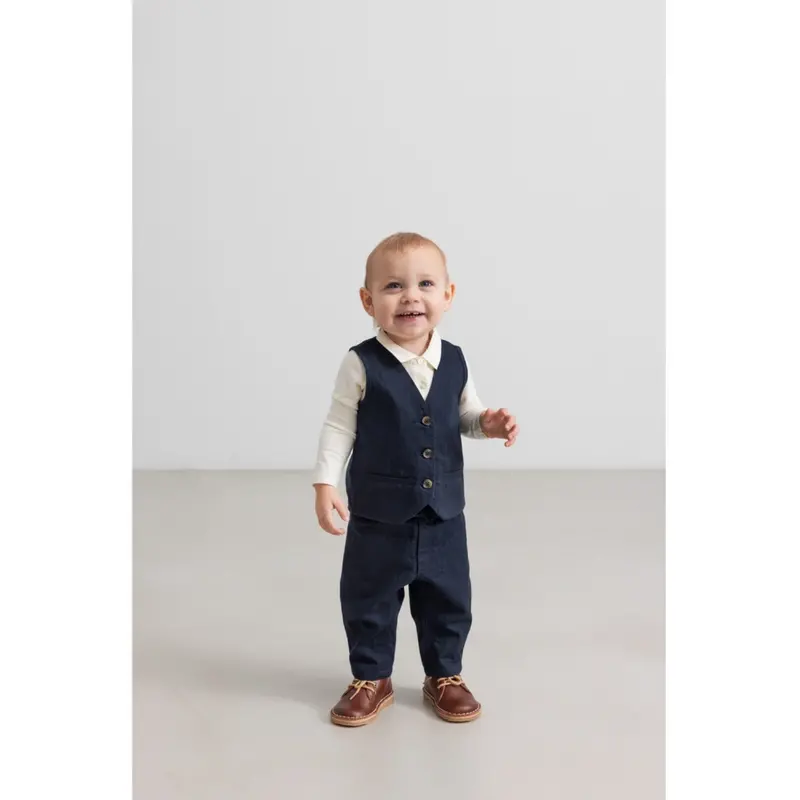 Marmar Herringbone Twill Pilot Navy Polle Pants 2