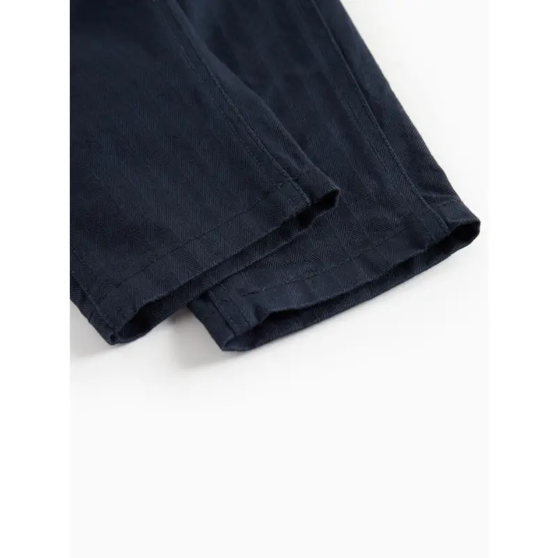 Marmar Herringbone Twill Pilot Navy Polle Pants 4