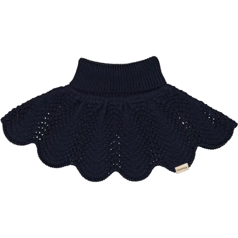 Marmar Light Cotton Wool Lace Ink Knitted Neck Warmer 1