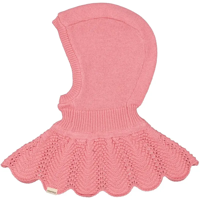 Marmar Light Cotton Wool Lace Raspberry Adalyn Knit Hat 1