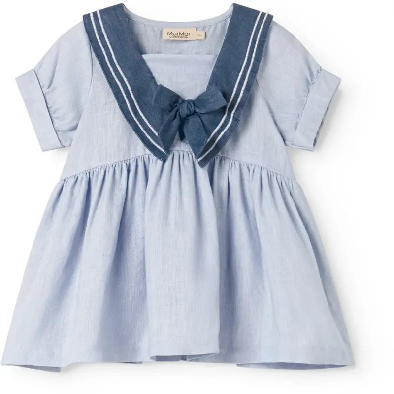 Marmar Linen Blue Mist Daki Dress 1