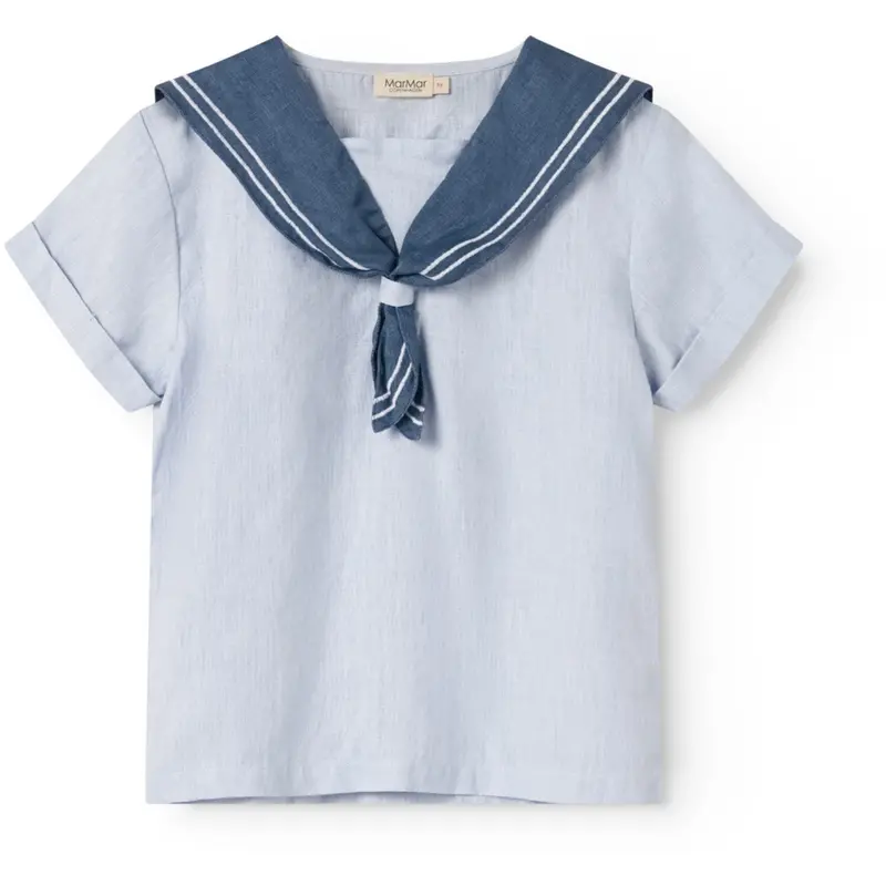 Marmar Linen Blue Mist Tosea T-Shirt 1