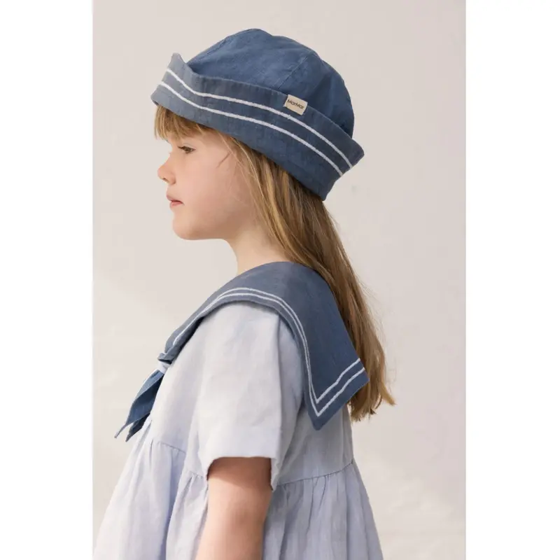 Marmar Linen Navy Dust Asea Hat 2