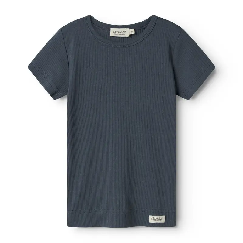 Marmar Modal Blue Plain T-Shirt 1