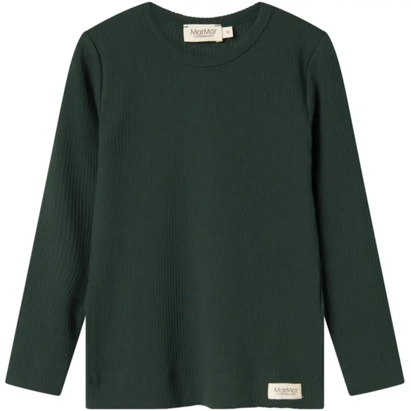 Marmar Modal Dark Leaf Plain Tee Ls 1