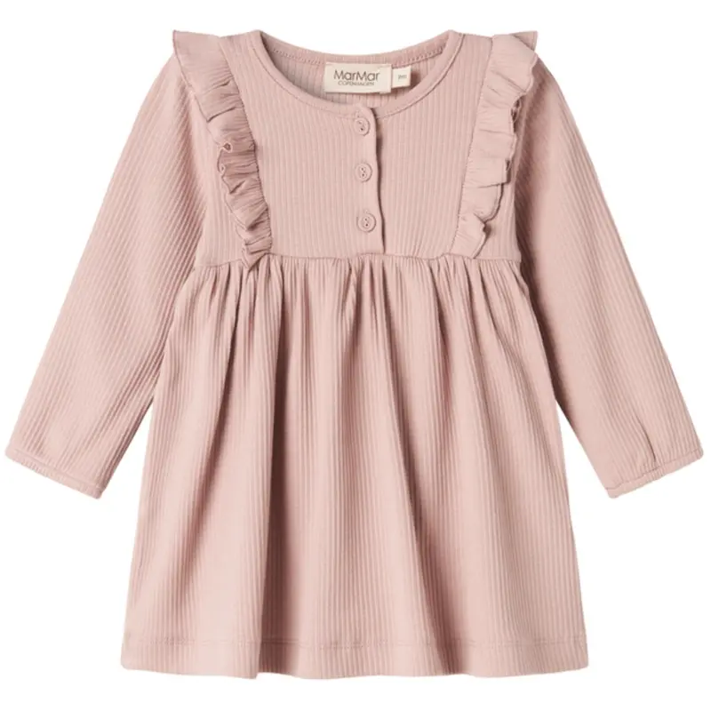 Marmar Modal Faded Rose Rosa Frill Dress 1