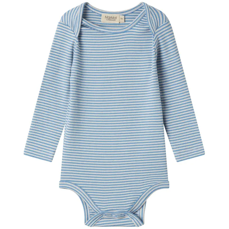 Marmar Modal Fine Rib Blue Stripe Ben Body 1
