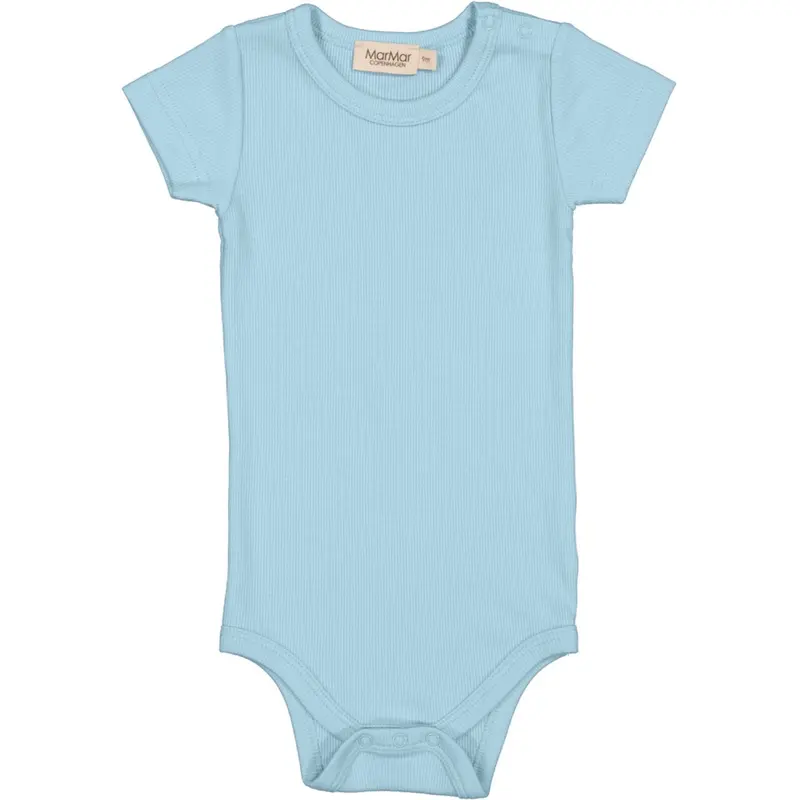 Marmar Modal Fine Rib Heavenly Blue Plain Body Ss Body 1