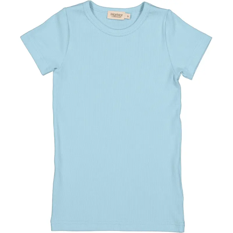Marmar Modal Fine Rib Heavenly Blue Tago T-Shirt 1