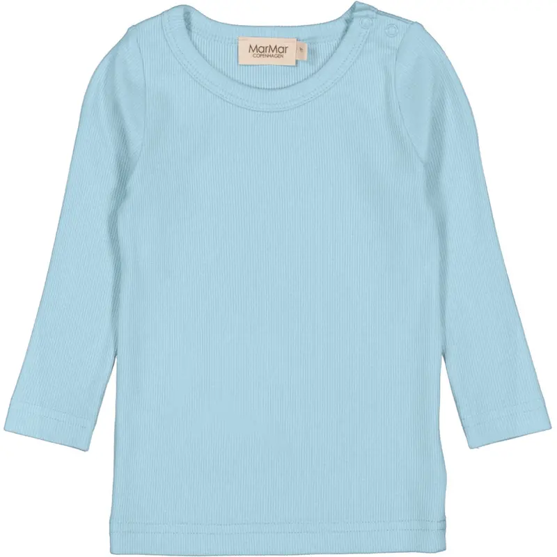 Marmar Modal Fine Rib Heavenly Blue Tani Blouse 1