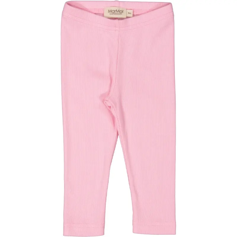 Marmar Modal Fine Rib Pink Blossom Leg Leggings 1