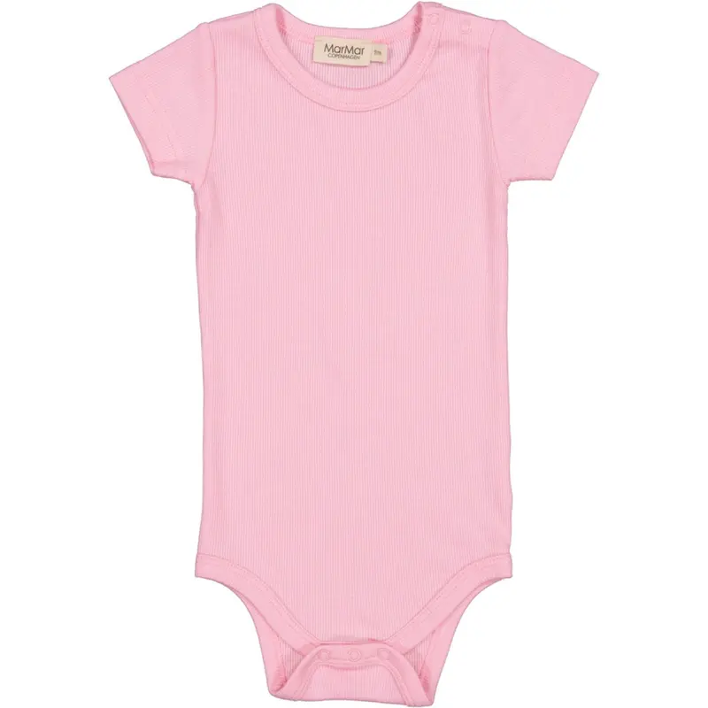 Marmar Modal Fine Rib Pink Blossom Plain Body Ss Body 1