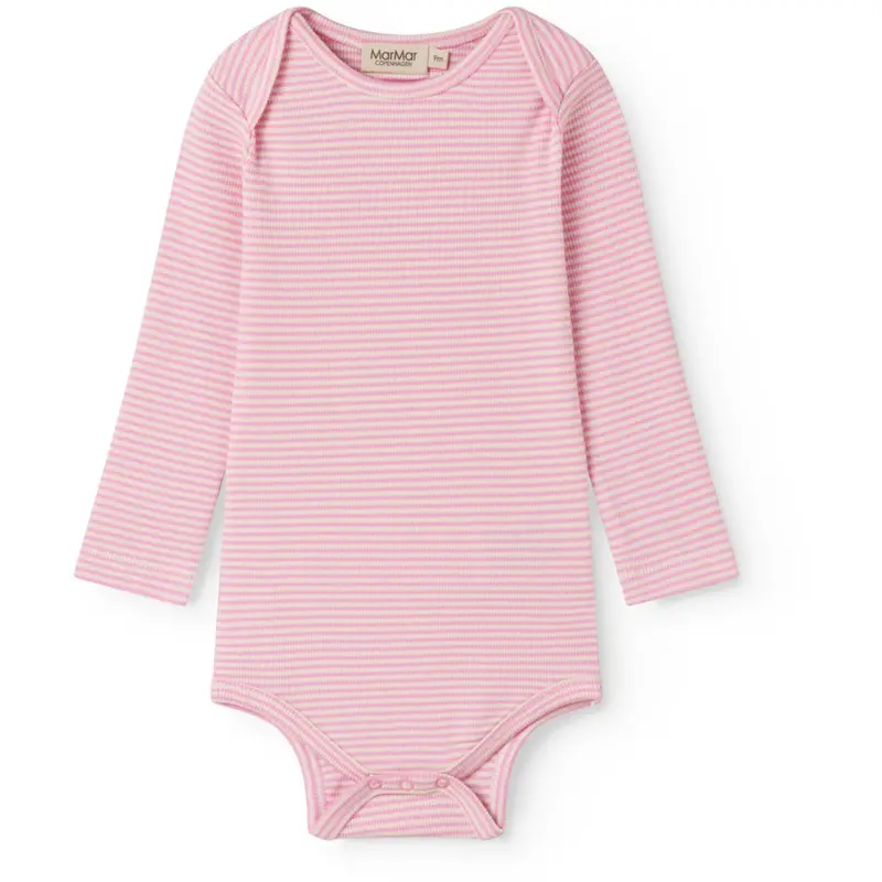 Marmar Modal Fine Rib Pink Stripe Ben Body 1