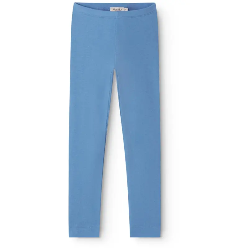 Marmar Modal Fine Rib Surf Blue Leggings 1