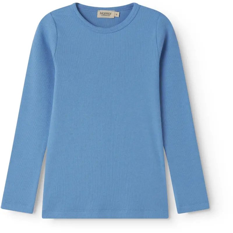 Marmar Modal Fine Rib Surf Blue Tani Blouse 1