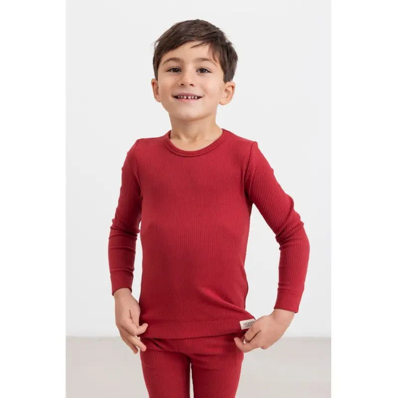 Marmar Modal Hibiscus Red Leggings 2
