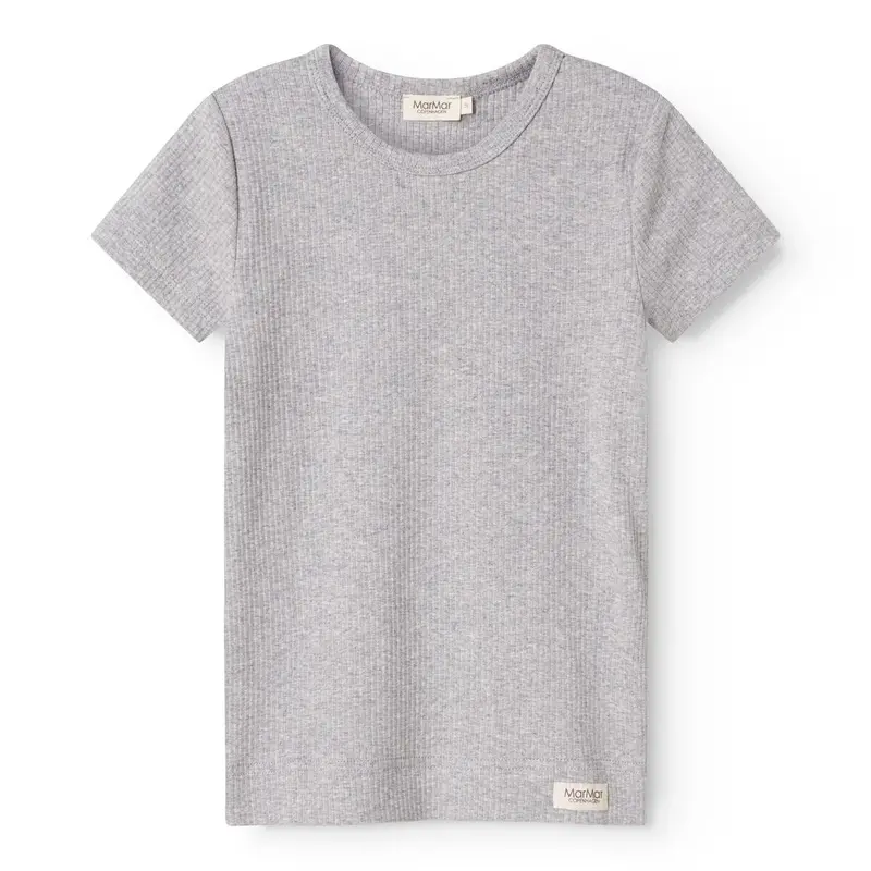 Marmar Modal Melange Light Grey Melange Plain T-Shirt 1