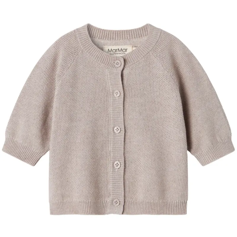 Marmar Modal Mix Pearl Cashew Melange Taki Knit Cardigan 1