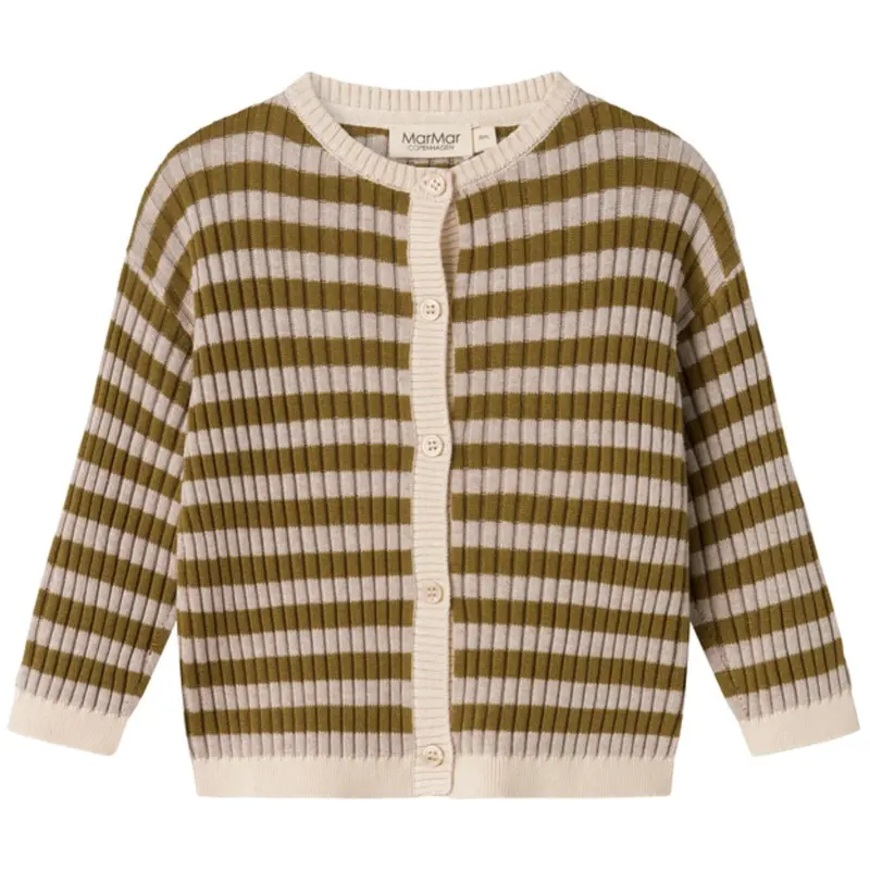 Marmar Modal Mix Stripe Cashew Mel. Stripe Tob Knit Cardigan 1