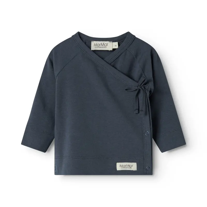 Marmar Modal New Born Blue Tut Wrap Ls Blouse 1