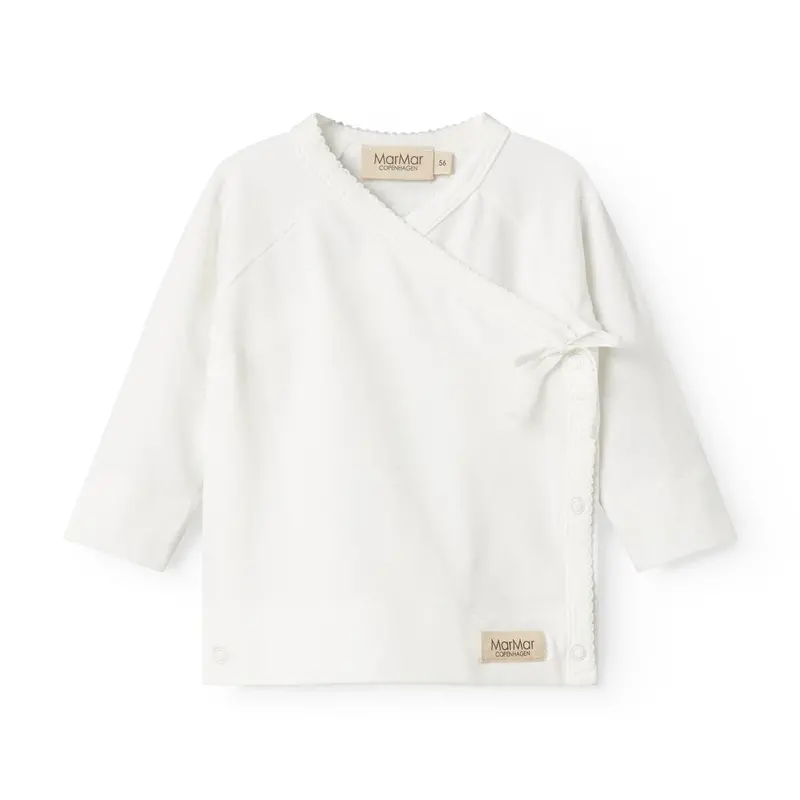 Marmar Modal New Born Gentle White Tut Wrap Ls Blouse 1
