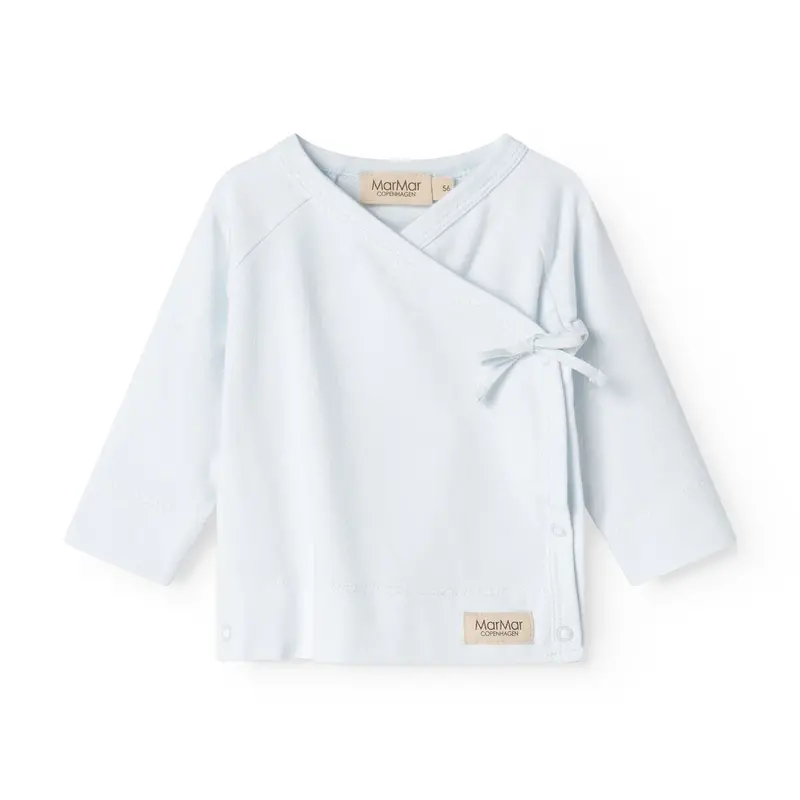 Marmar Modal New Born Light Blue Tut Wrap Ls Blouse 1