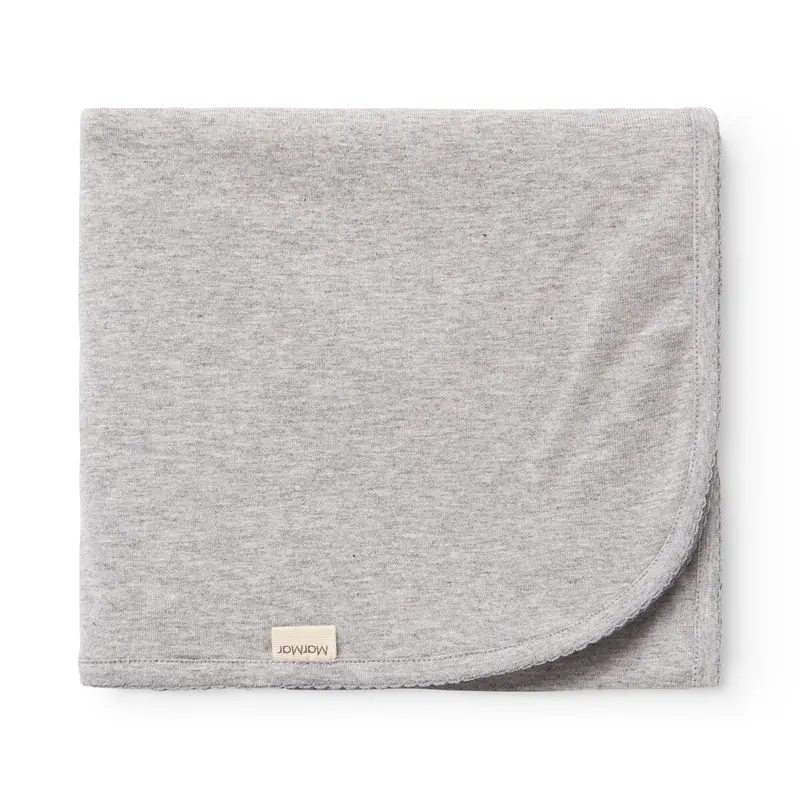 Marmar Modal New Born Light Grey Melange Alida Blanket 1