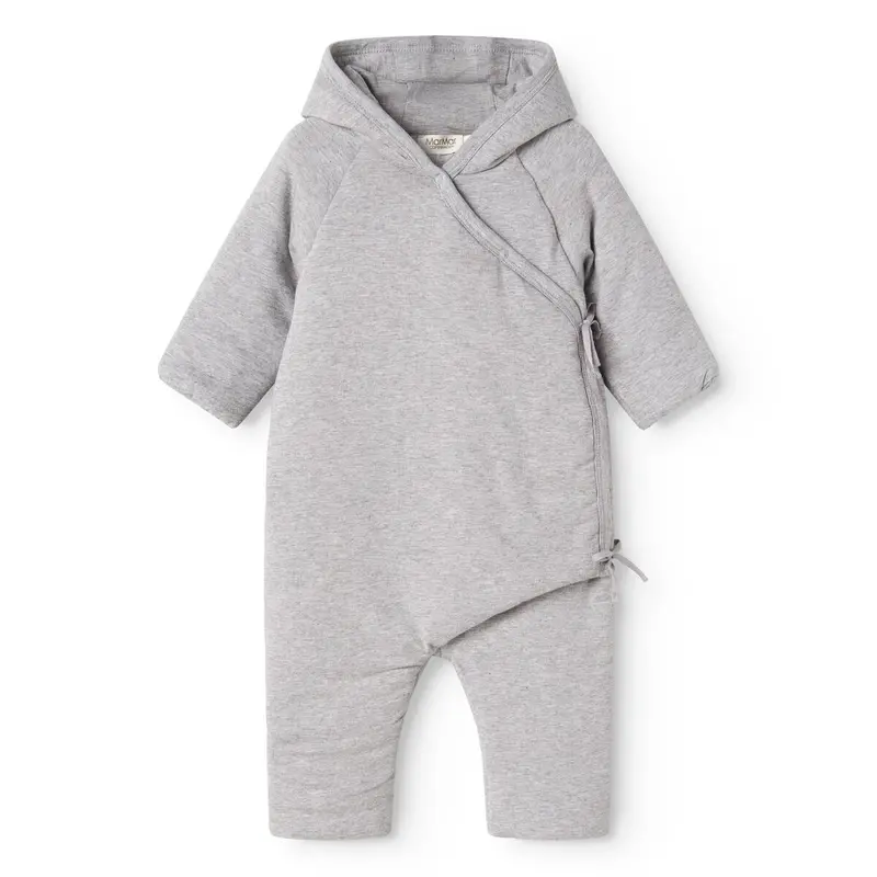 Marmar Modal New Born Light Grey Melange Rex Stroller Suit 1