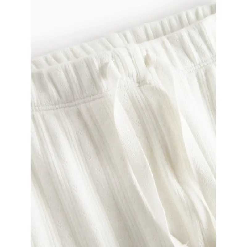 Marmar Modal Pointelle Gentle White Pitti Pants 2