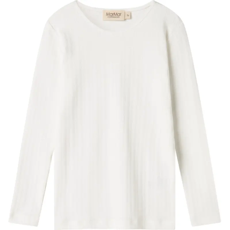 Marmar Modal Pointelle Gentle White Tamra Blouse 1