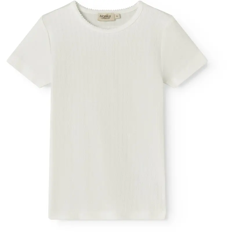 Marmar Modal Pointelle Gentle White Tamra Ss T-Shirt 1