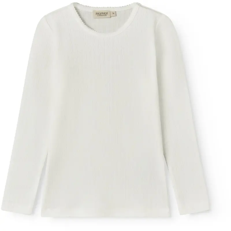 Marmar Modal Pointelle Gentle White Tamra T-Shirt 1