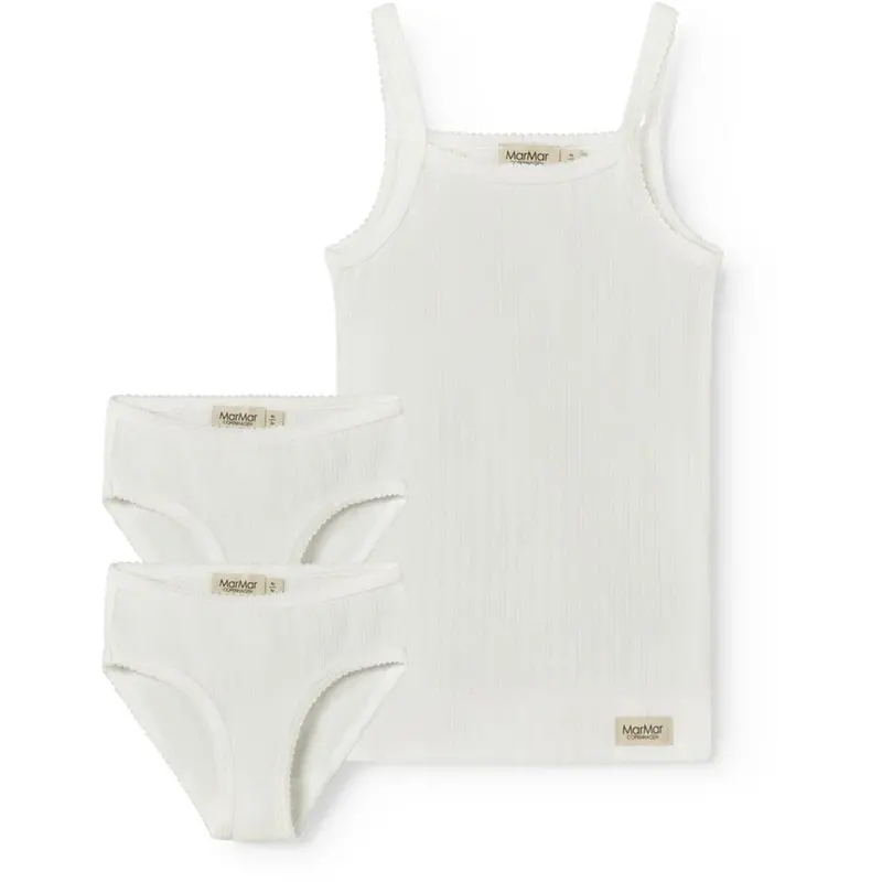 Marmar Modal Pointelle Gentle White Underwear Set 1