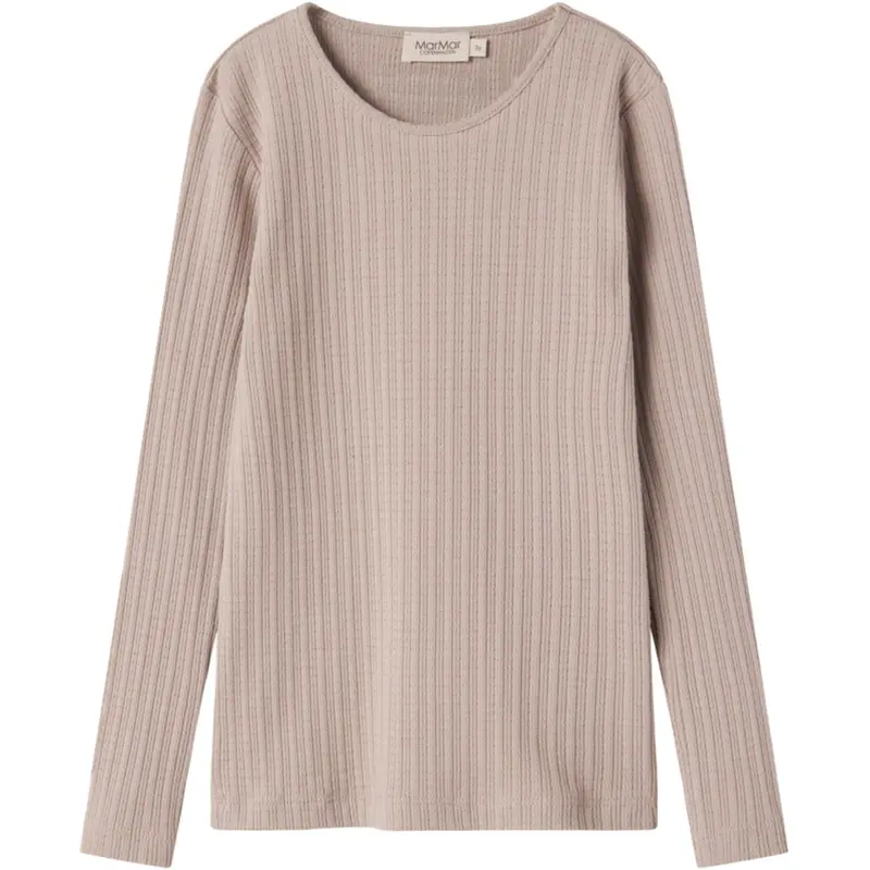 Marmar Modal Pointelle Rib Soft Beige Tamra Blouse 1