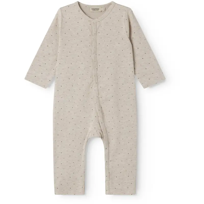 Marmar Modal Smooth Print Beige Mel Dot Ruka Onesie 1