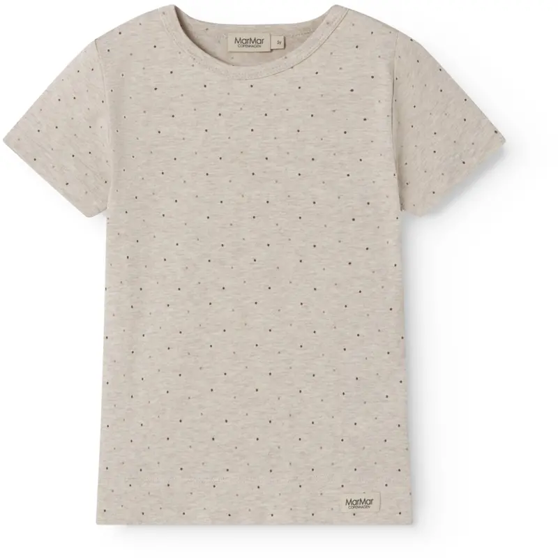 Marmar Modal Smooth Print Beige Mel Dot Tago T-Shirt 1