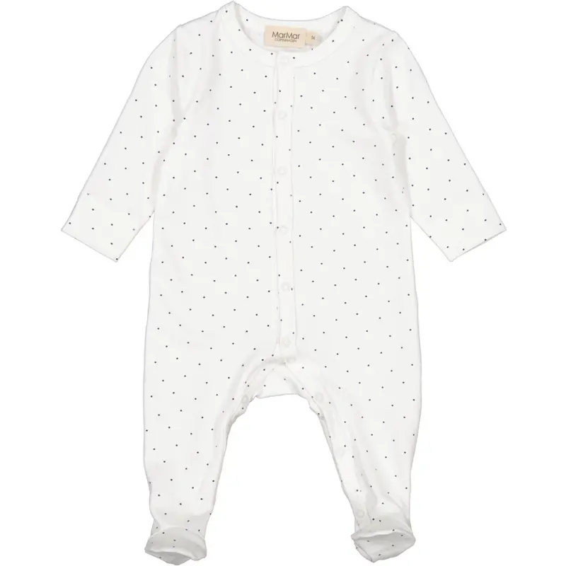 Marmar Modal Smooth Print Blue Dot Rukano Onesie 1