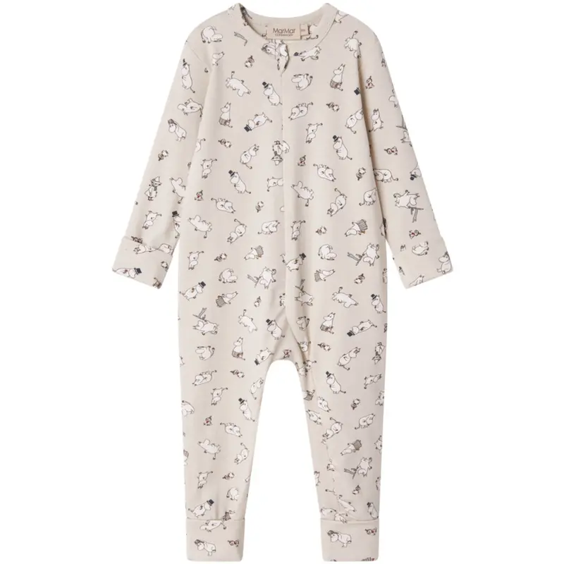 Marmar Modal Smooth Print Moomin Onesies Zip 1